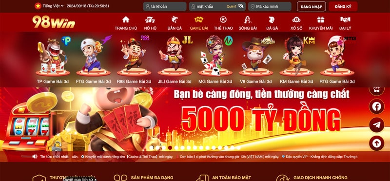 Hàng loạt game bài cực cuốn đến từ sảnh cược uy tín