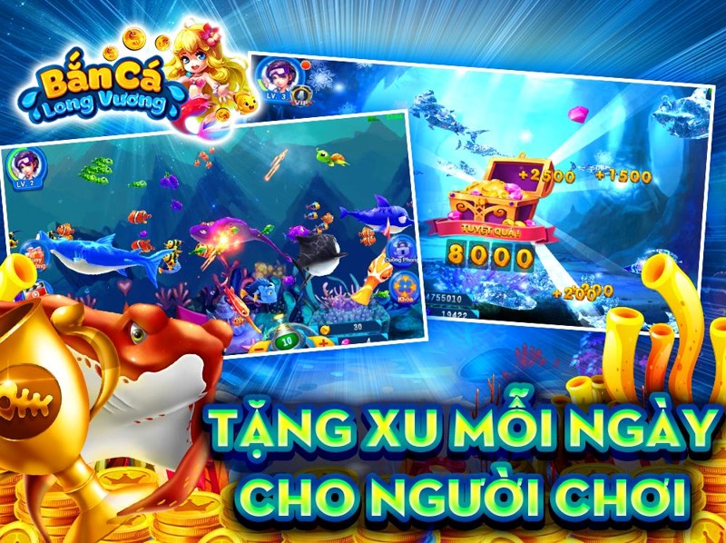 Game Bắn Cá Long Vương nổi bật với nền đồ họa 3D